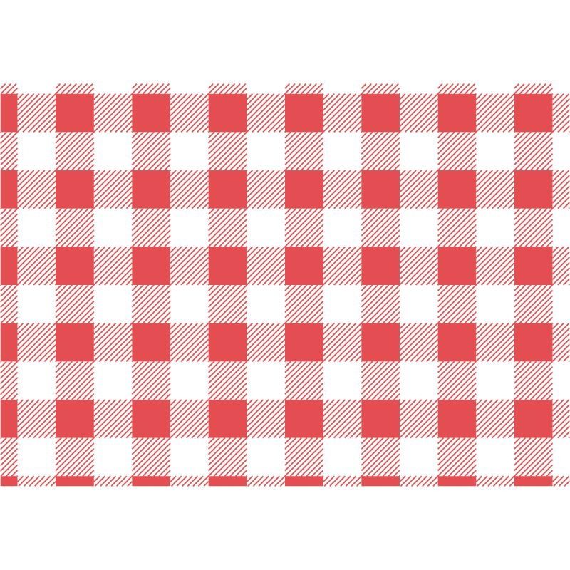 Red Gingham Greaseproof Paper