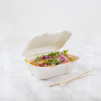Large Bagasse Meal Box – 7 x 5 inches