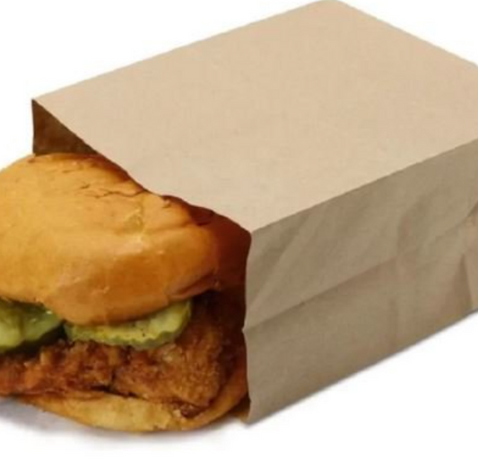 BLOCK BOTTOM BAG - BURGER BAG (CASE 1000)