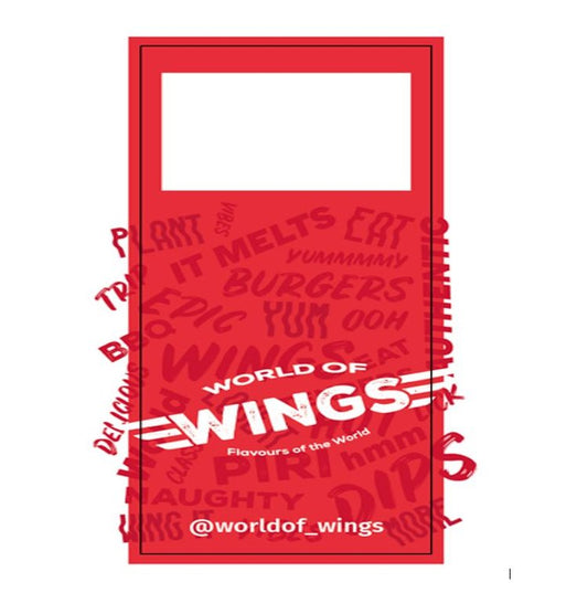 WORLD OF WINGS BAG SEAL STICKER