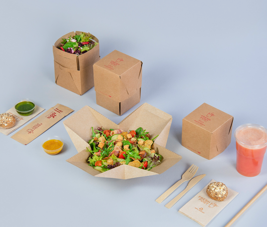 Fresh Post Salad Box packaging 400 units
