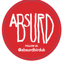 ABSURD BIRD RED STICKER LOGO – MKB Packaging