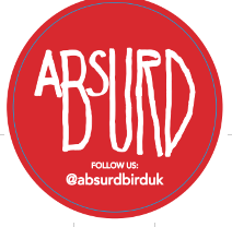 ABSURD BIRD RED STICKER LOGO