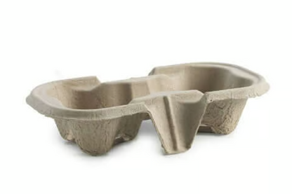 2 CUP MOULDED PULP FIBRE CUP CARRIERS -320