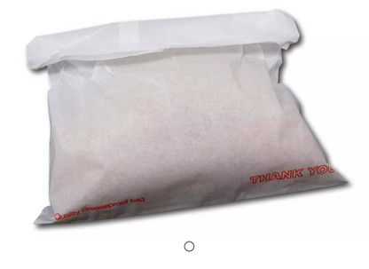 WHITE GREASEPROOF BAG