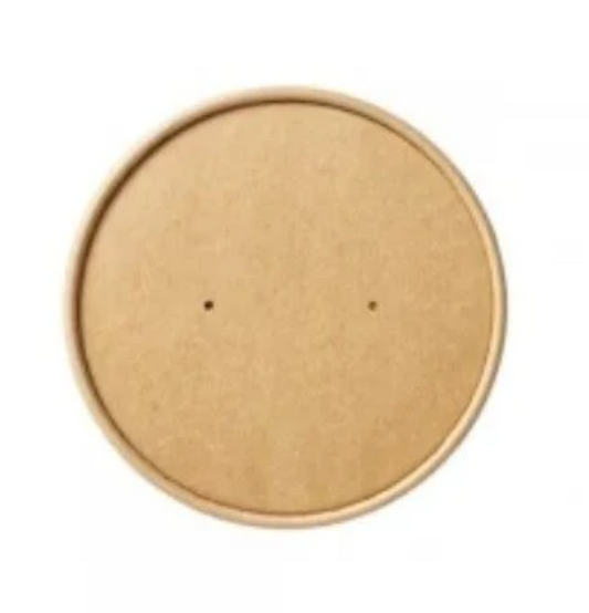 8-16oz KRAFT BROWN HD VENTED  LID (500)