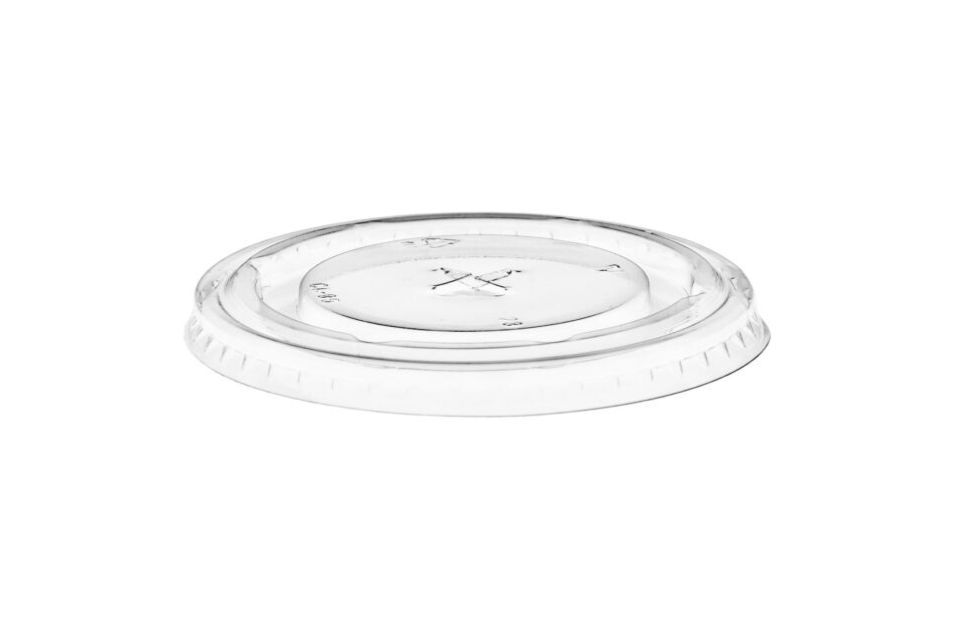 CLEAR FLAT LID NO HOLE FOR 12oz SMOOTHIE CUP (1000)