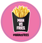 MAN VS FRIES LOGO STICKER